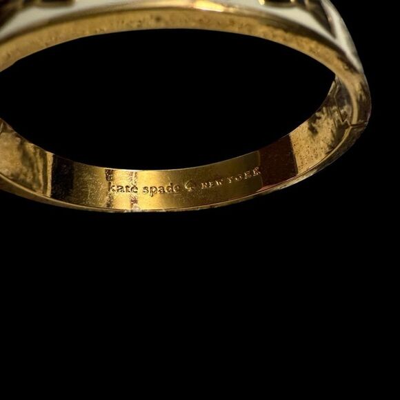 kate spade New York bracelet bow hinged bangle bracelet. Tie one on. - Picture 4 of 5